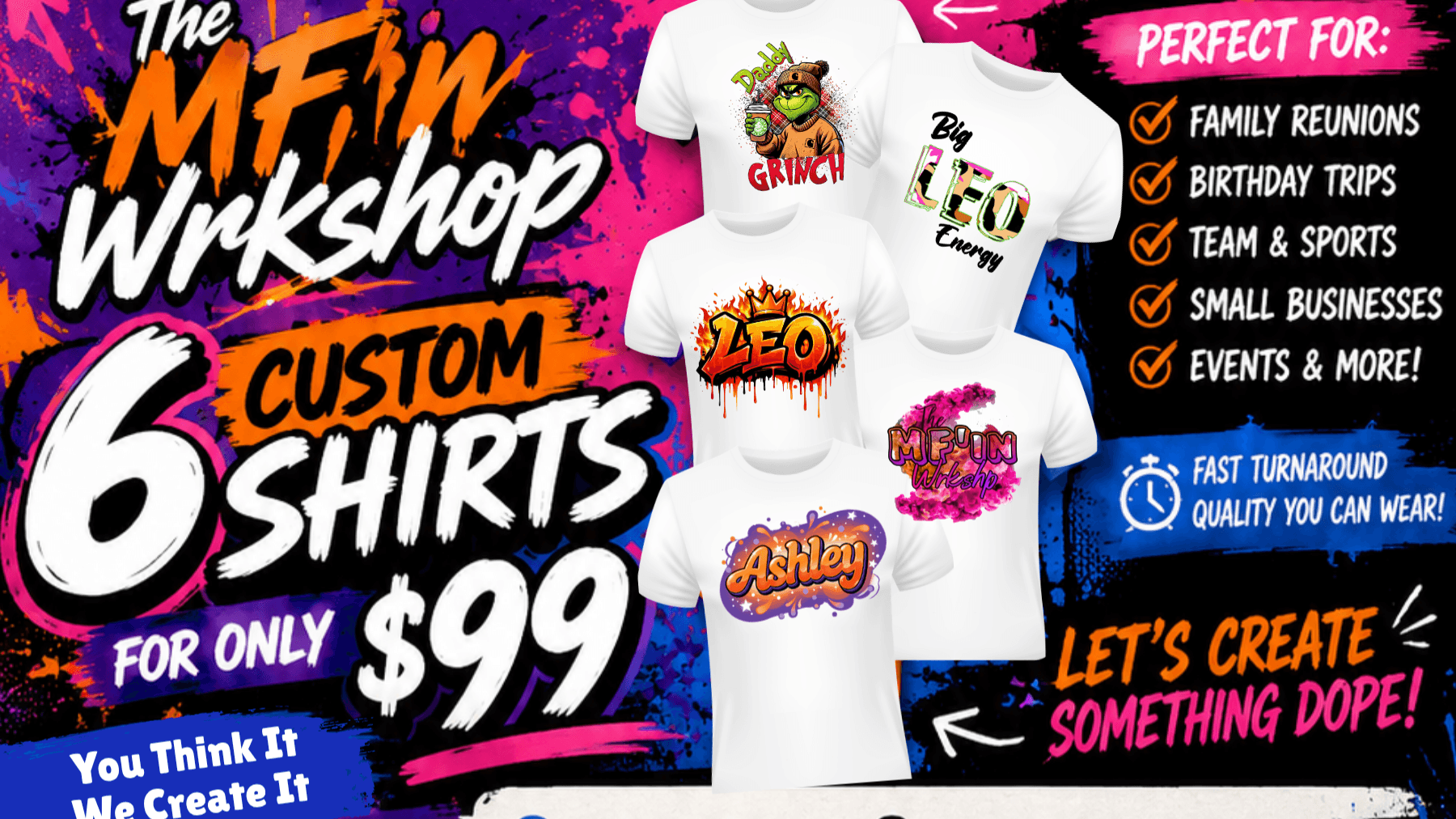 6 Shirts $99