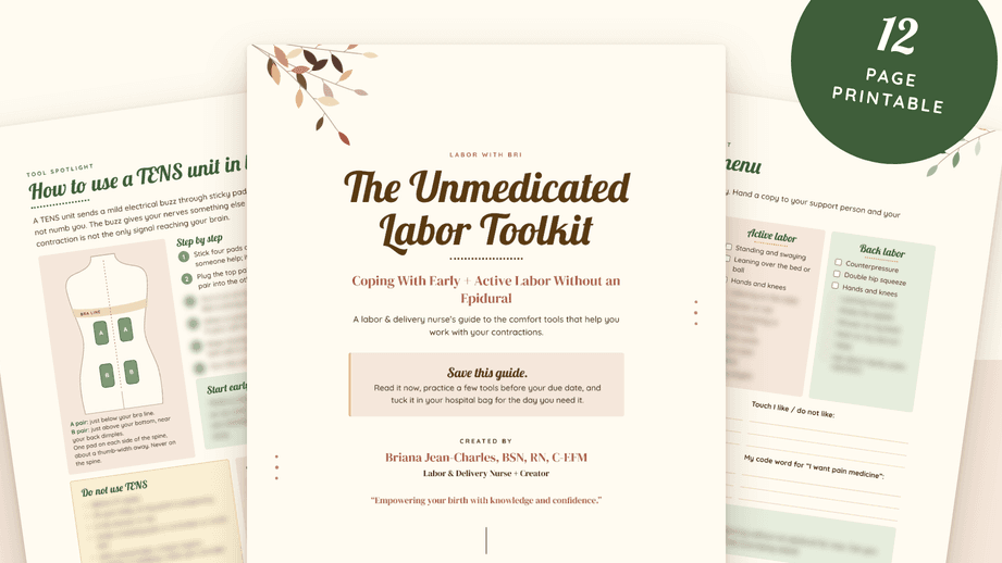 The Unmedicated Labor Toolkit- JOIN THE WAITLIST