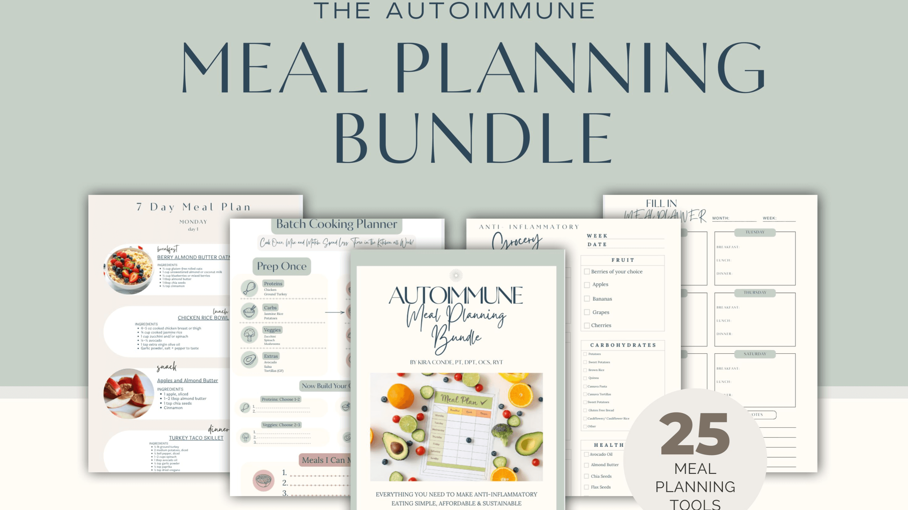Autoimmune Meal Planning Bundle