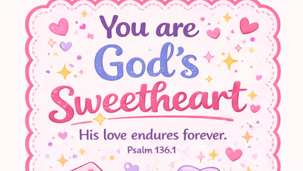 You are God's Sweetheart Valentines