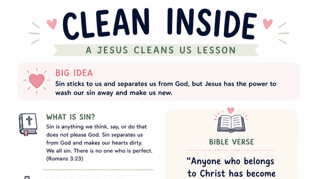 Jesus Cleans Me (Pepper Lesson)