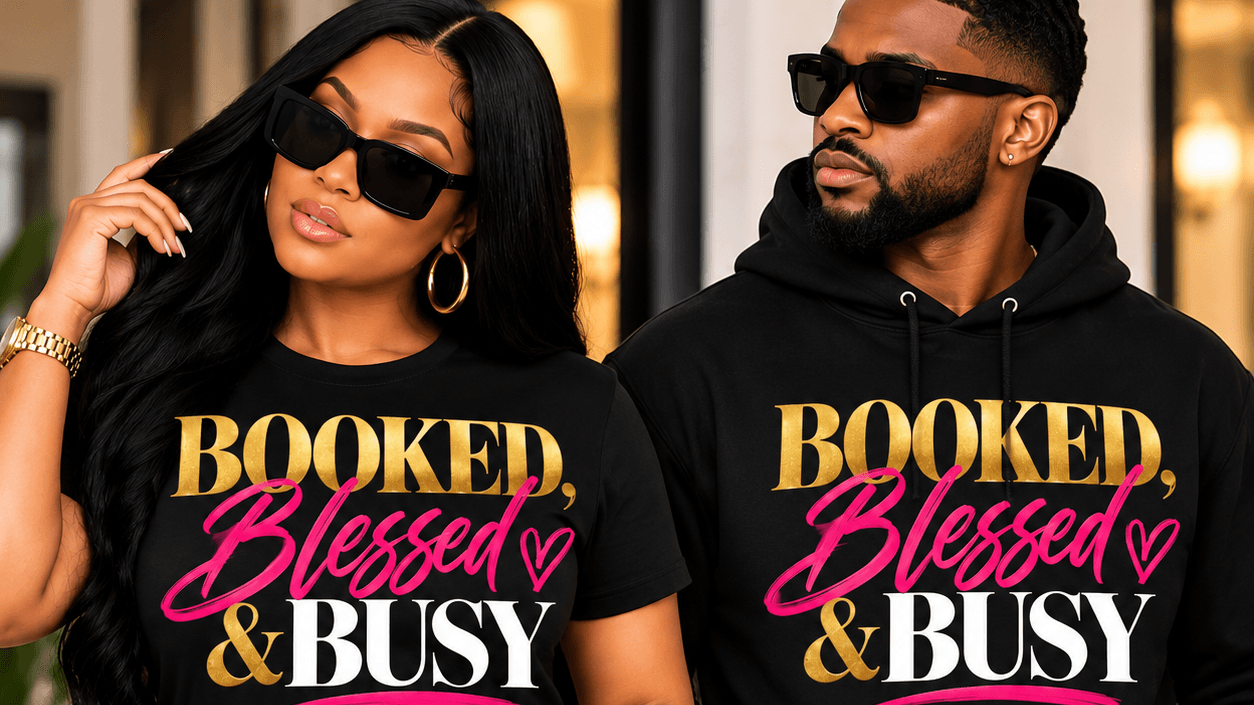 Booked, Blessed & Busy Tee ✨