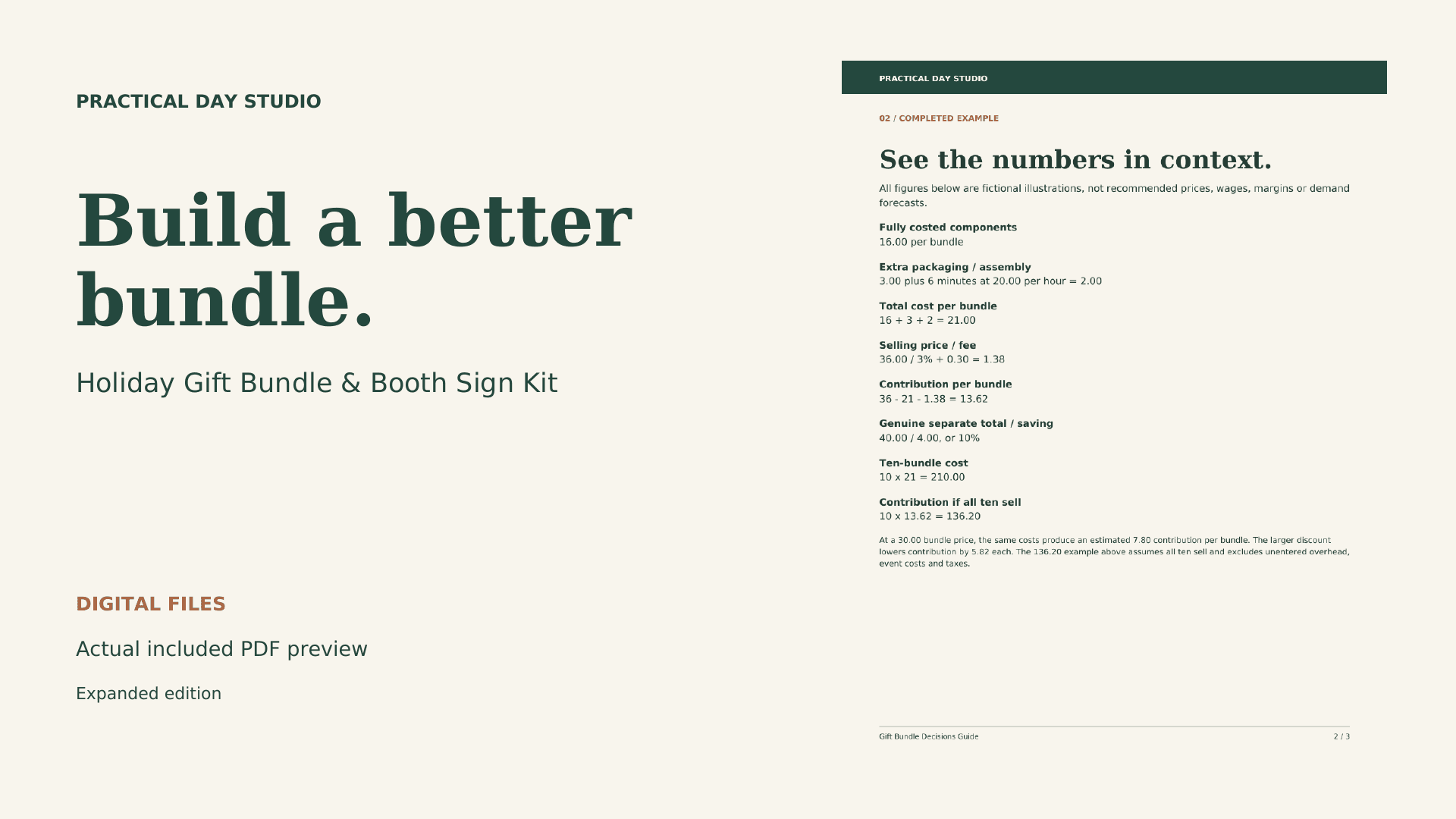 Holiday Gift Bundle & Booth Sign Kit
