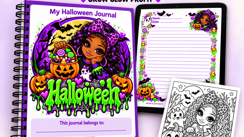  Halloween Kids' Journal - Girl Edition
