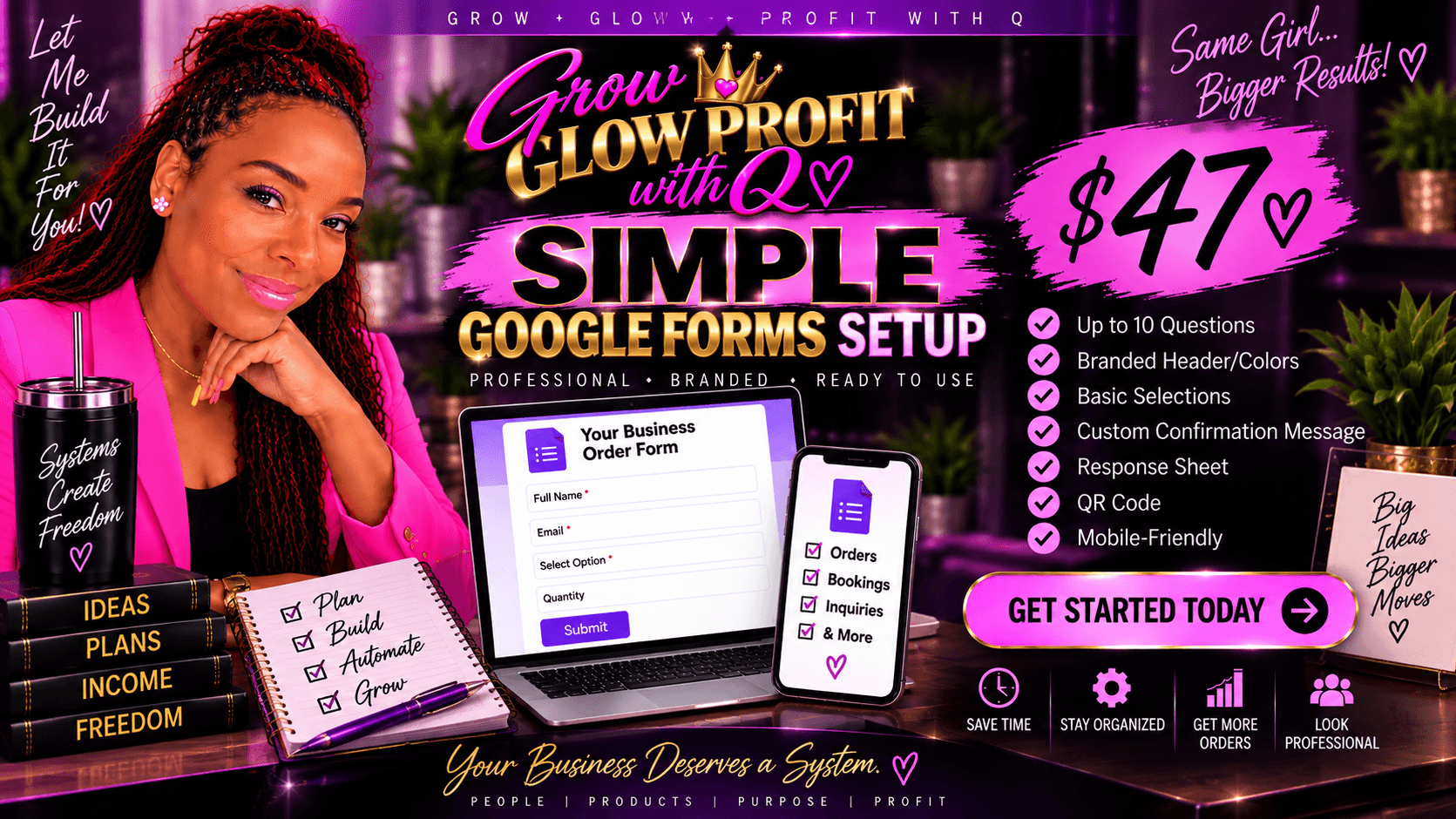 Simple Google Form Setup | Done For You 💜