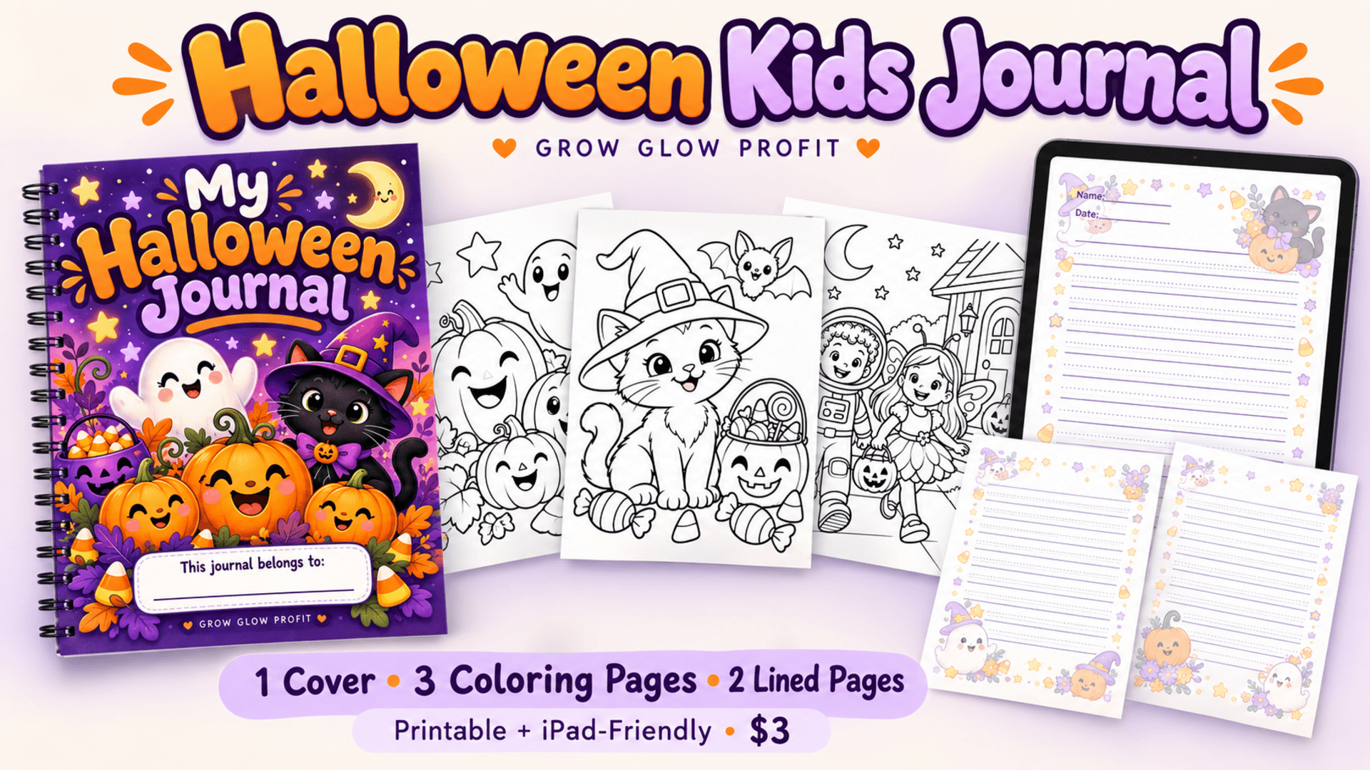 Halloween Kids Journal