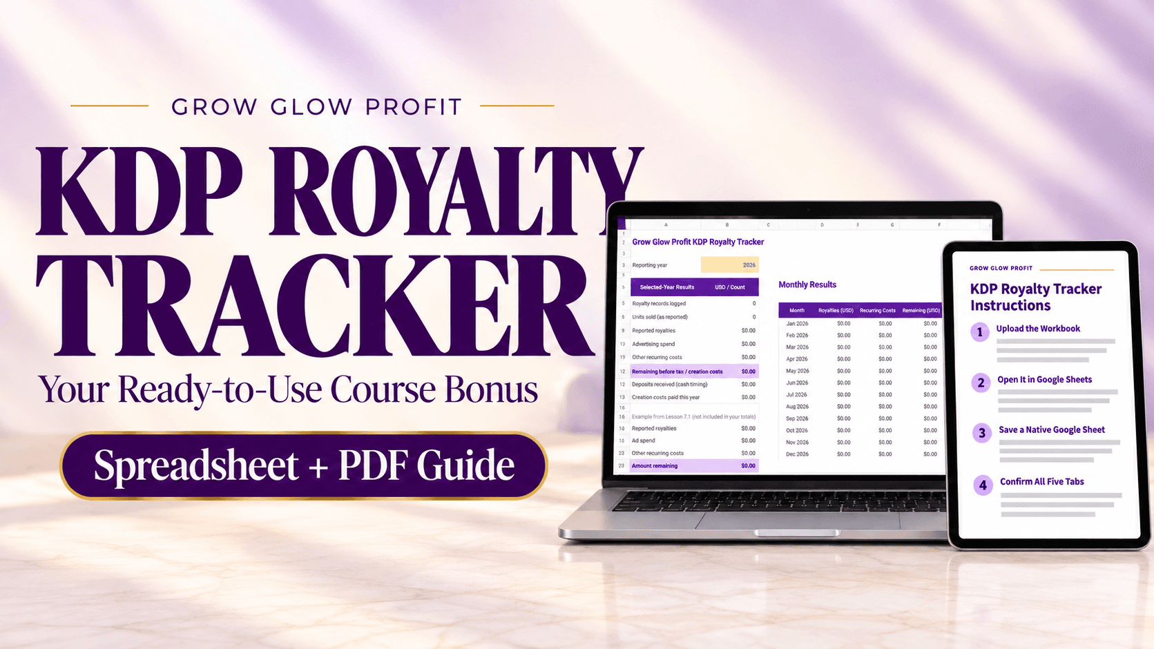 KDP Royalty Tracker + Dashboard