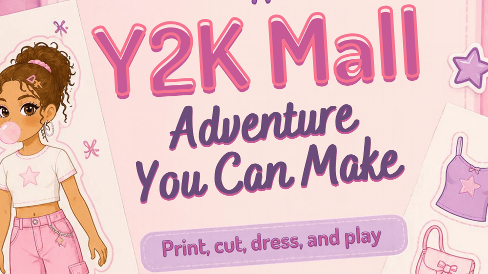 💖 2000s Mall Nostalgia Paper Doll Kit (Digital Do