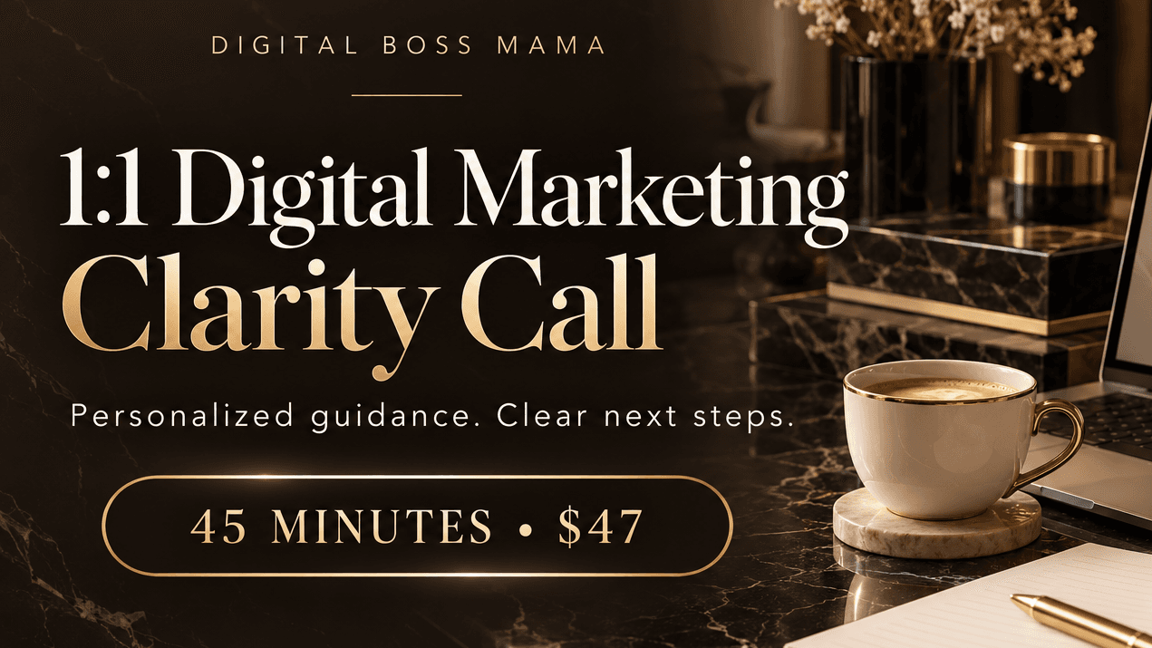 1:1 Digital Marketing Clarity Call