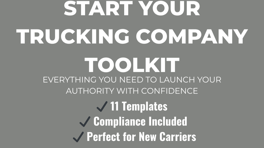 Start Your Trucking Company Toolkit