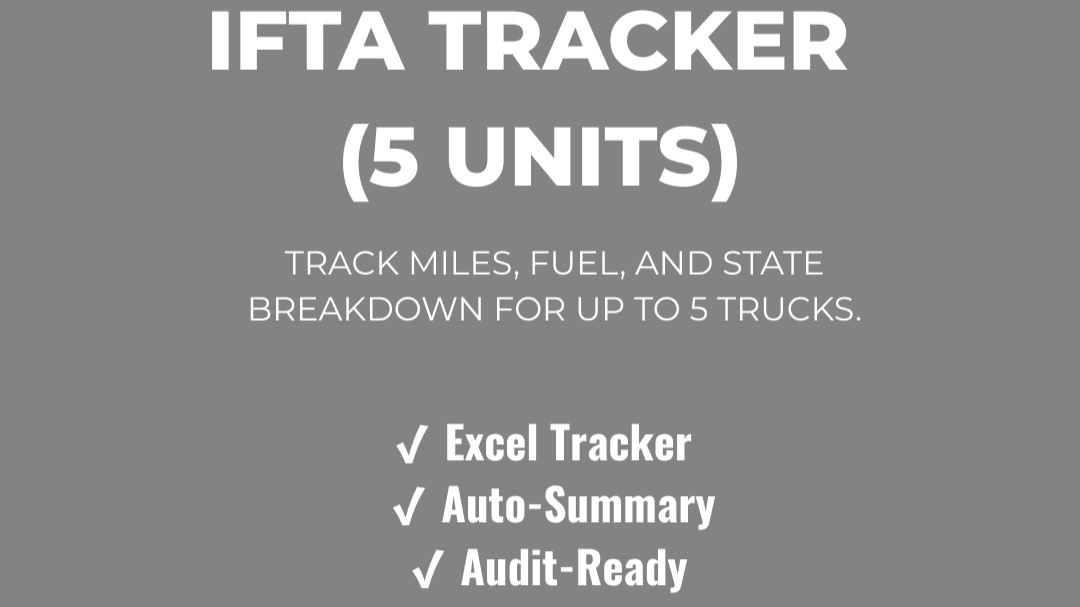 IFTA Tracker (5 Units)
