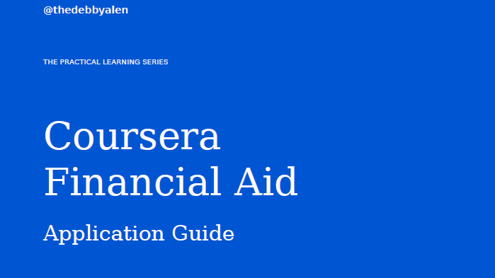 Get The Coursera Financial Aid Guide Now!