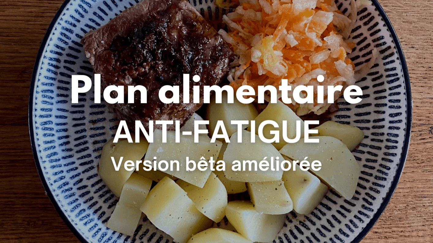 Plan alimentaire anti-fatigue