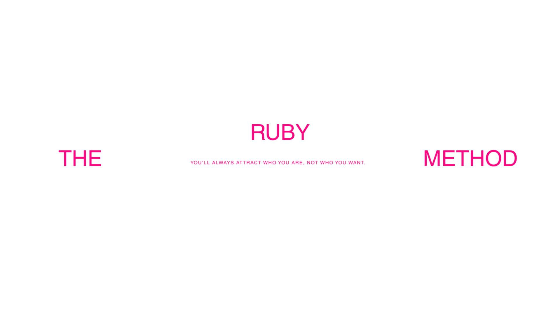 The Ruby Method