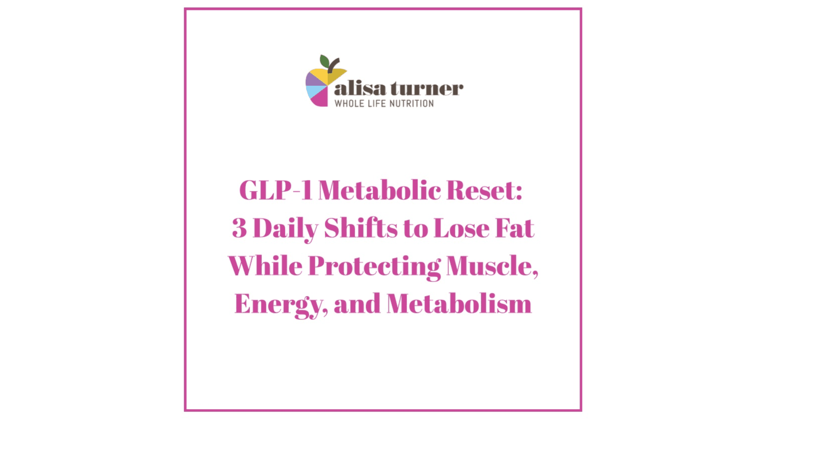 GLP-1 Metabolic Reset