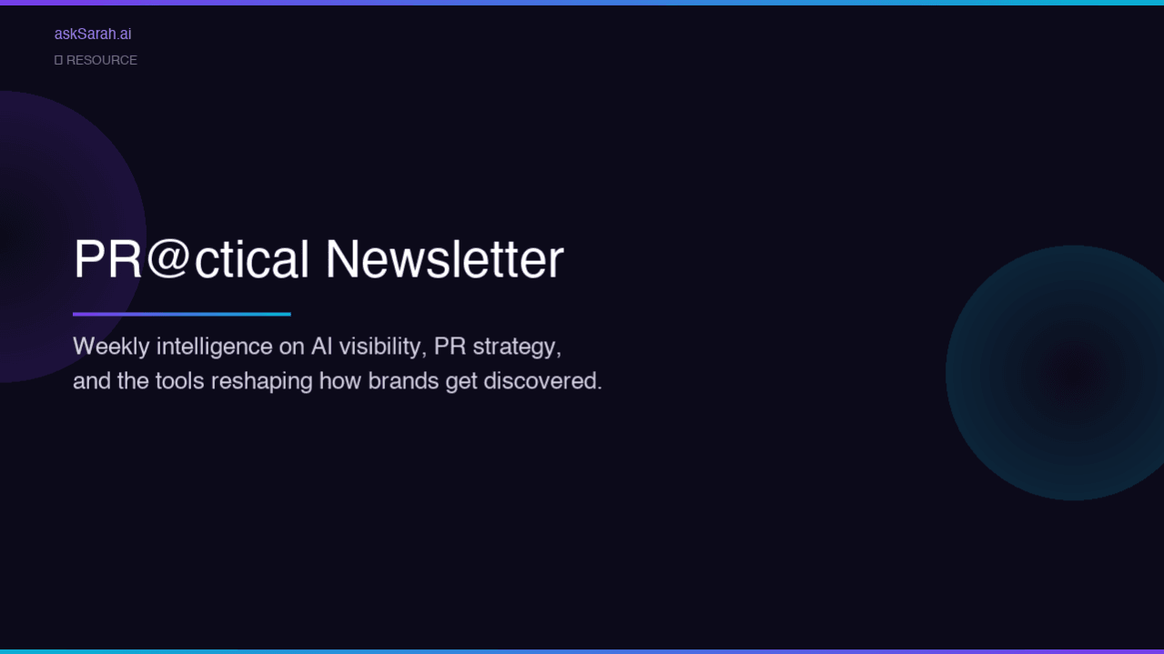 PR@ctical Newsletter Sponsorship