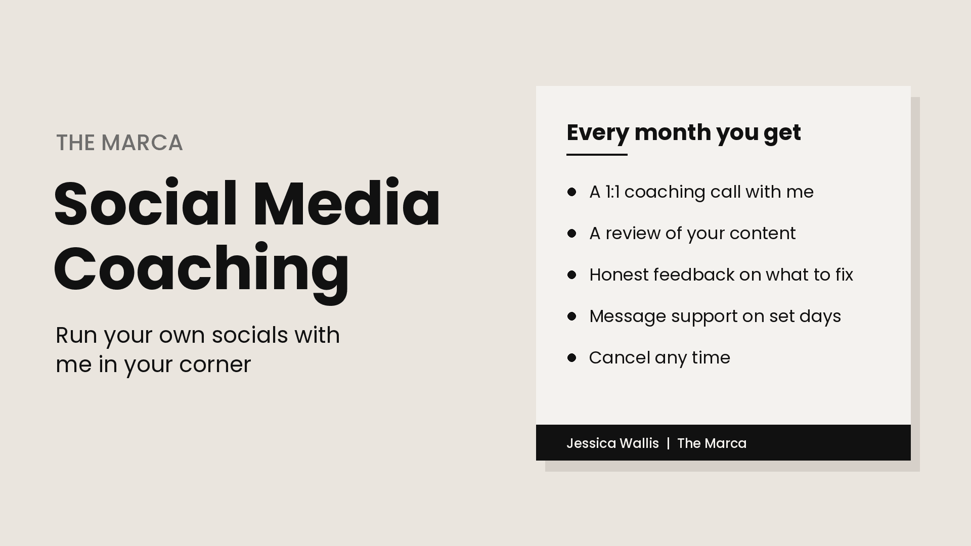 Social Media Coaching