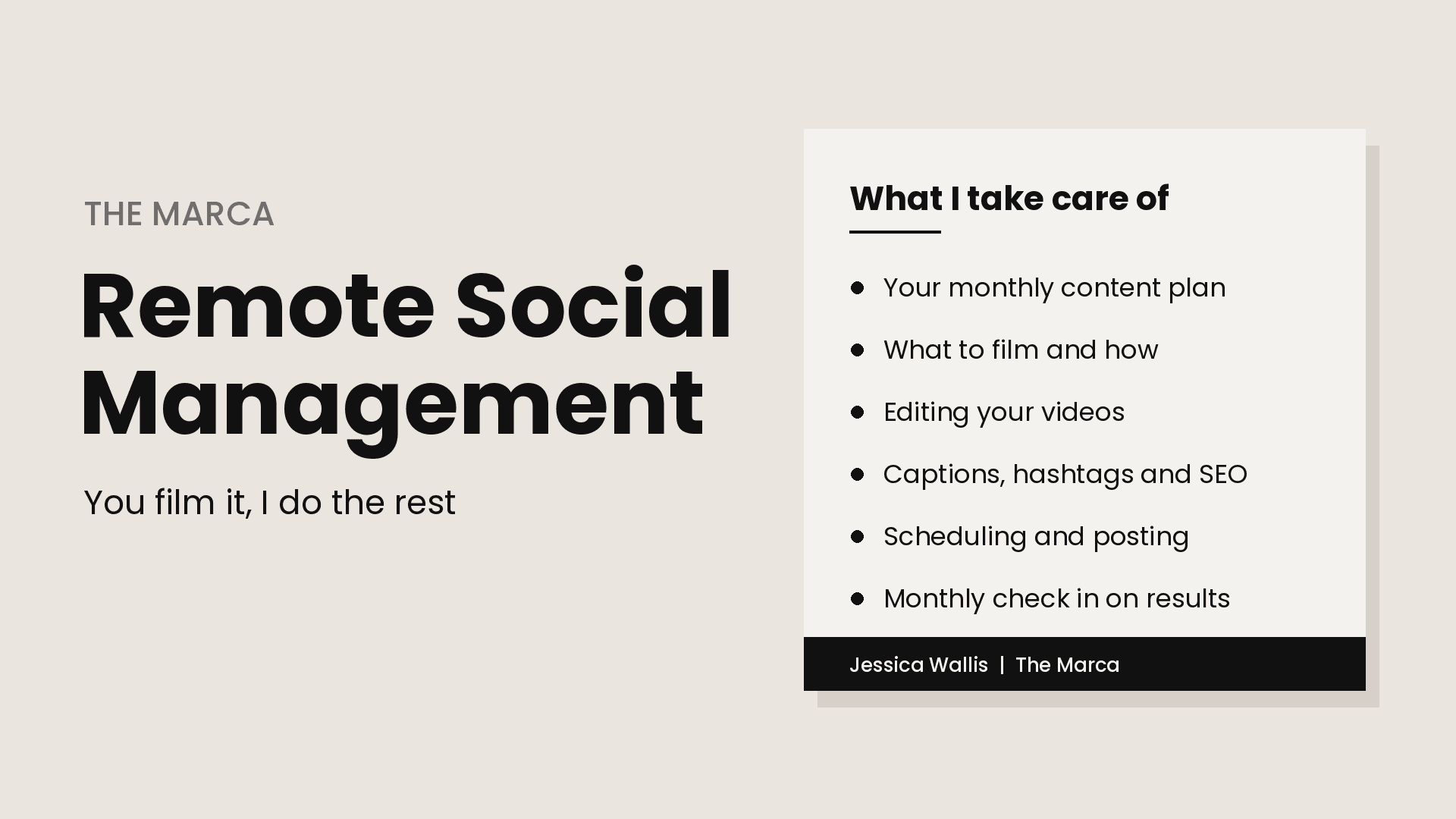 Remote Social Management