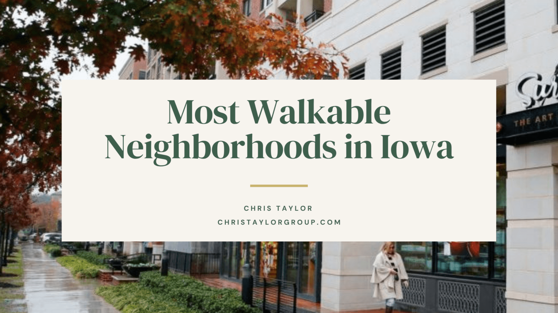Walkable Neighborhoods in Iowa