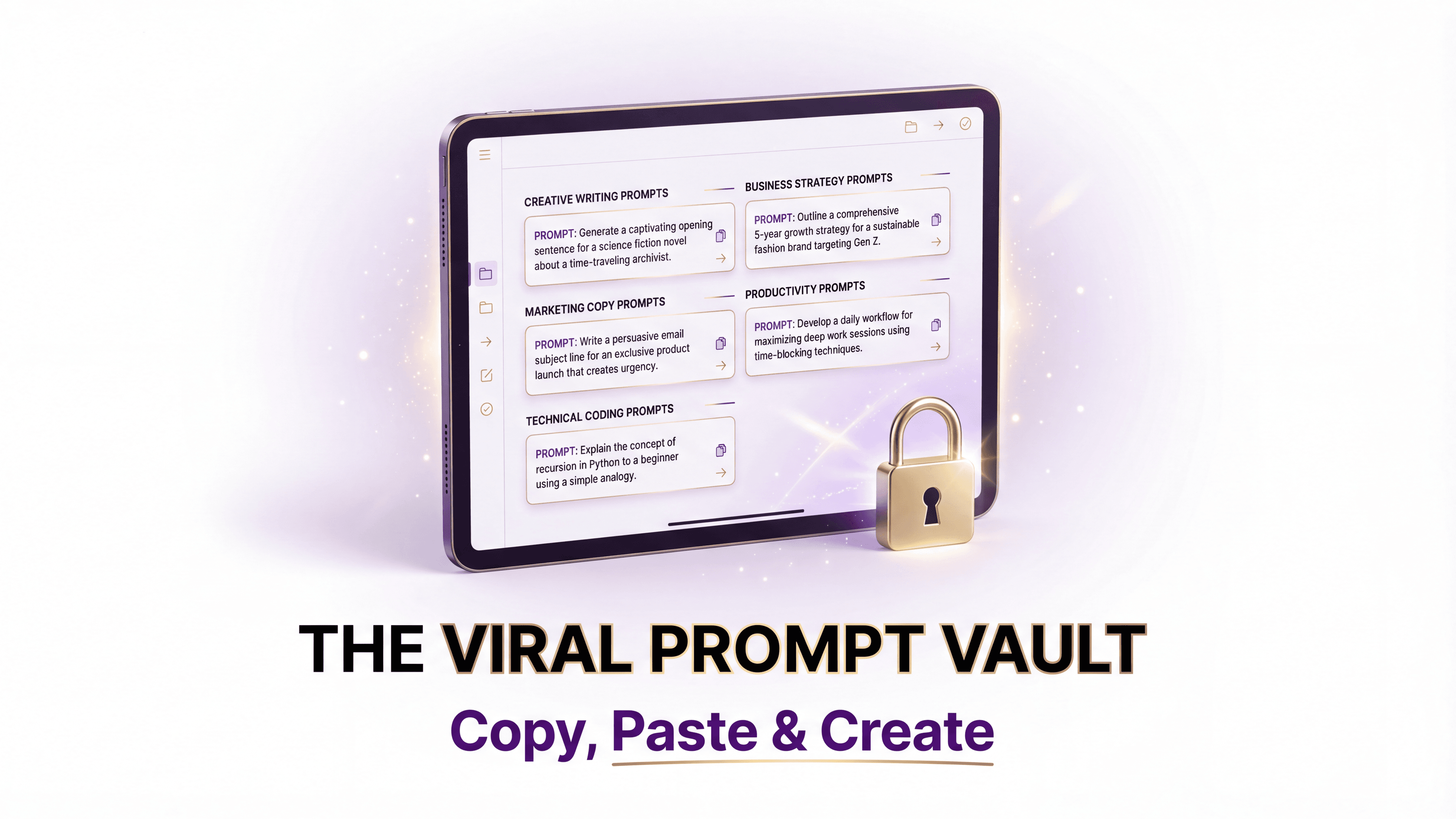 The Viral Prompt Vault: 500+ Copy, Paste & Create