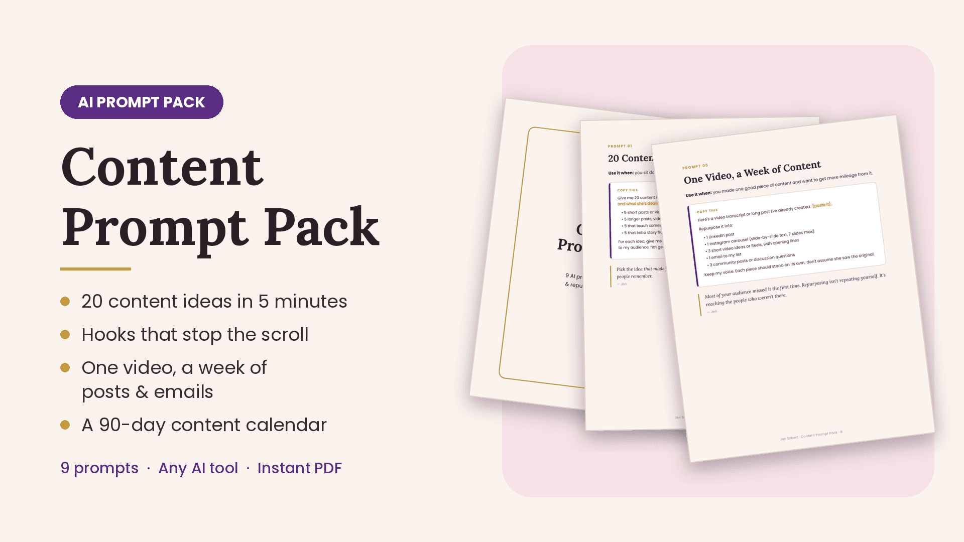 Content Prompt Pack