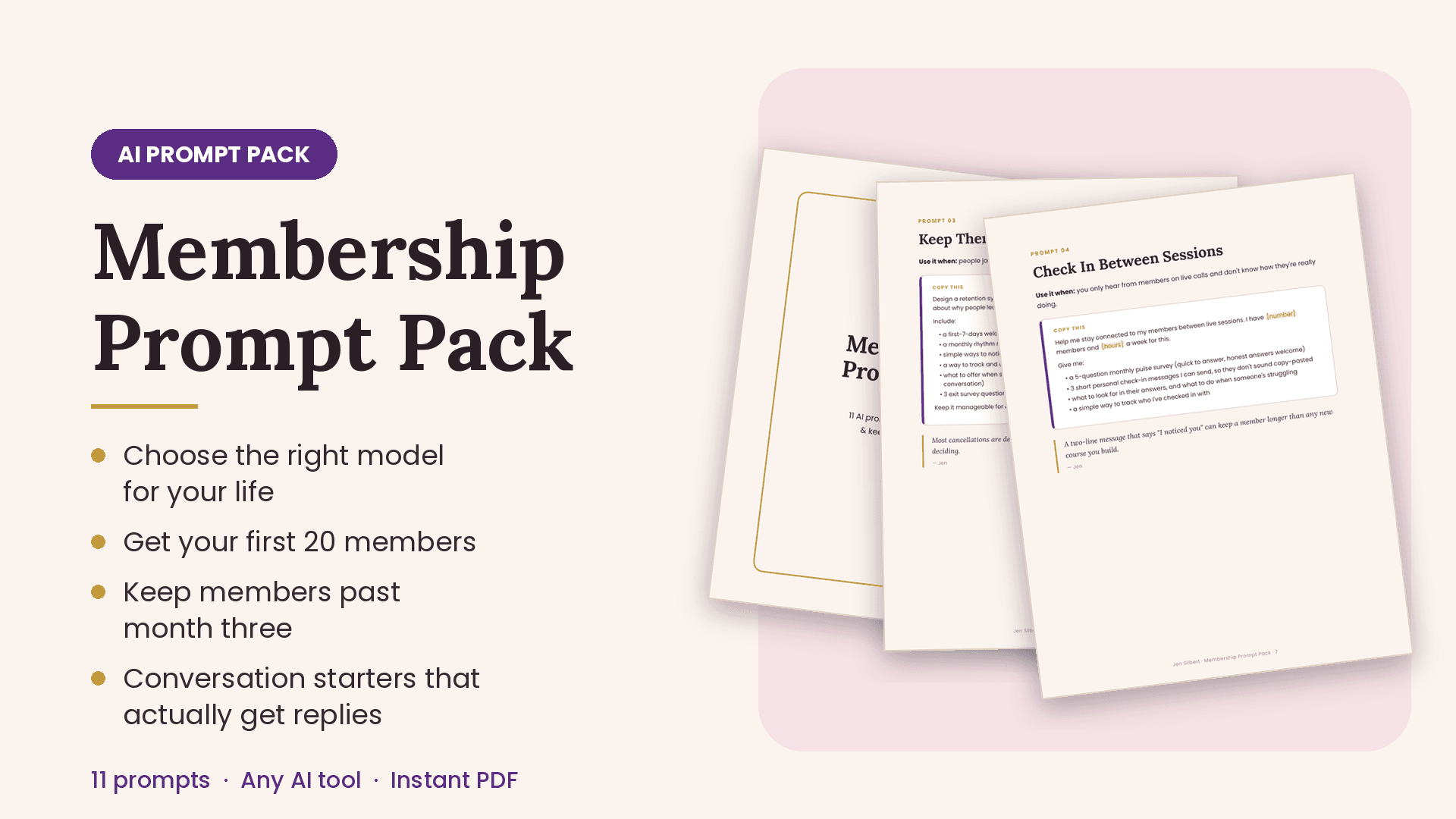 Membership Prompt Pack