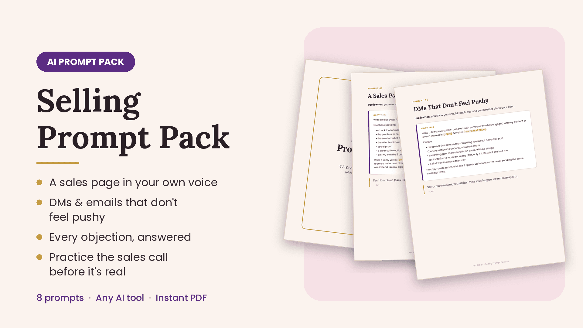 Selling Prompt Pack
