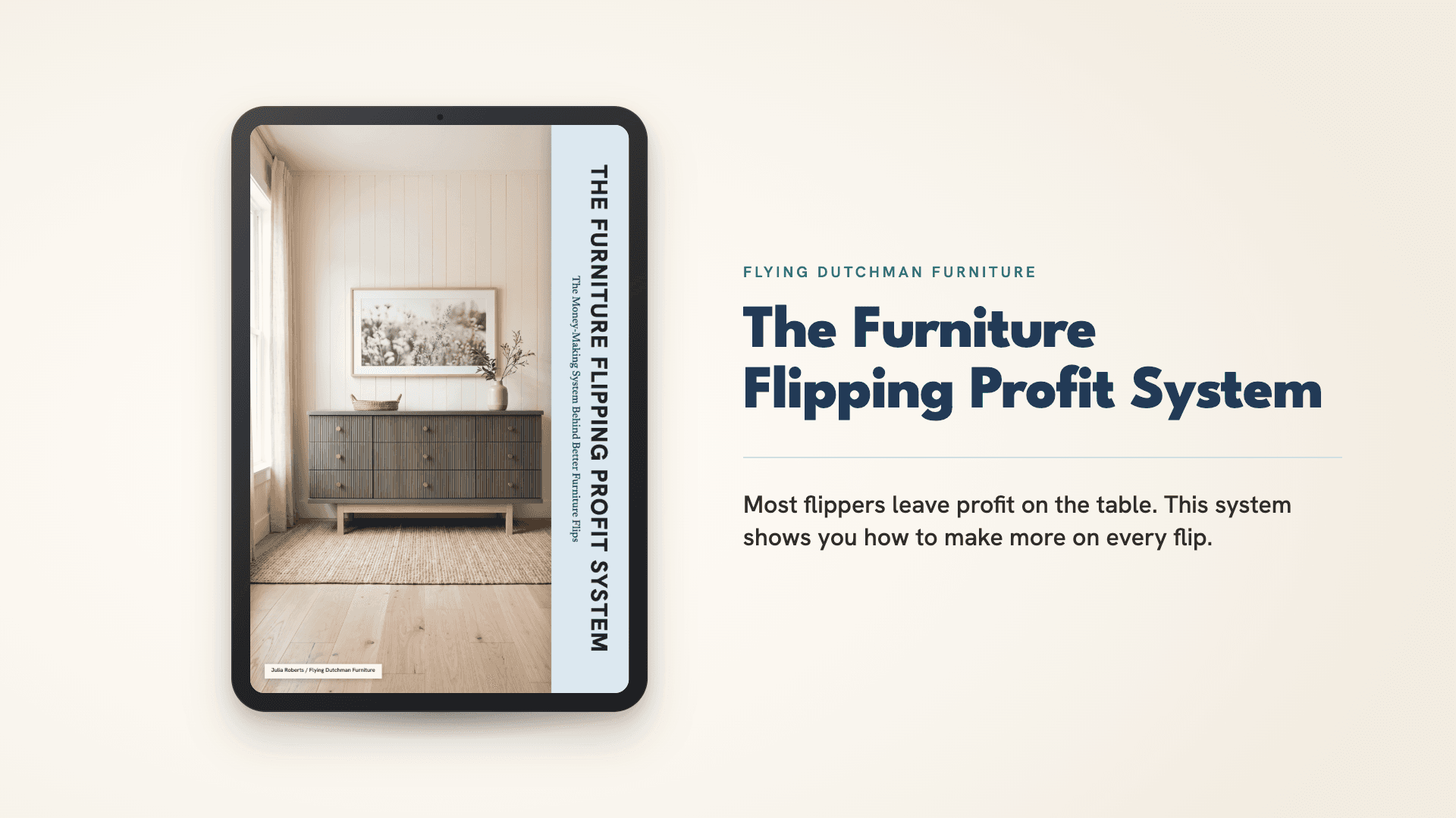 The Furniture Flipping Profit System