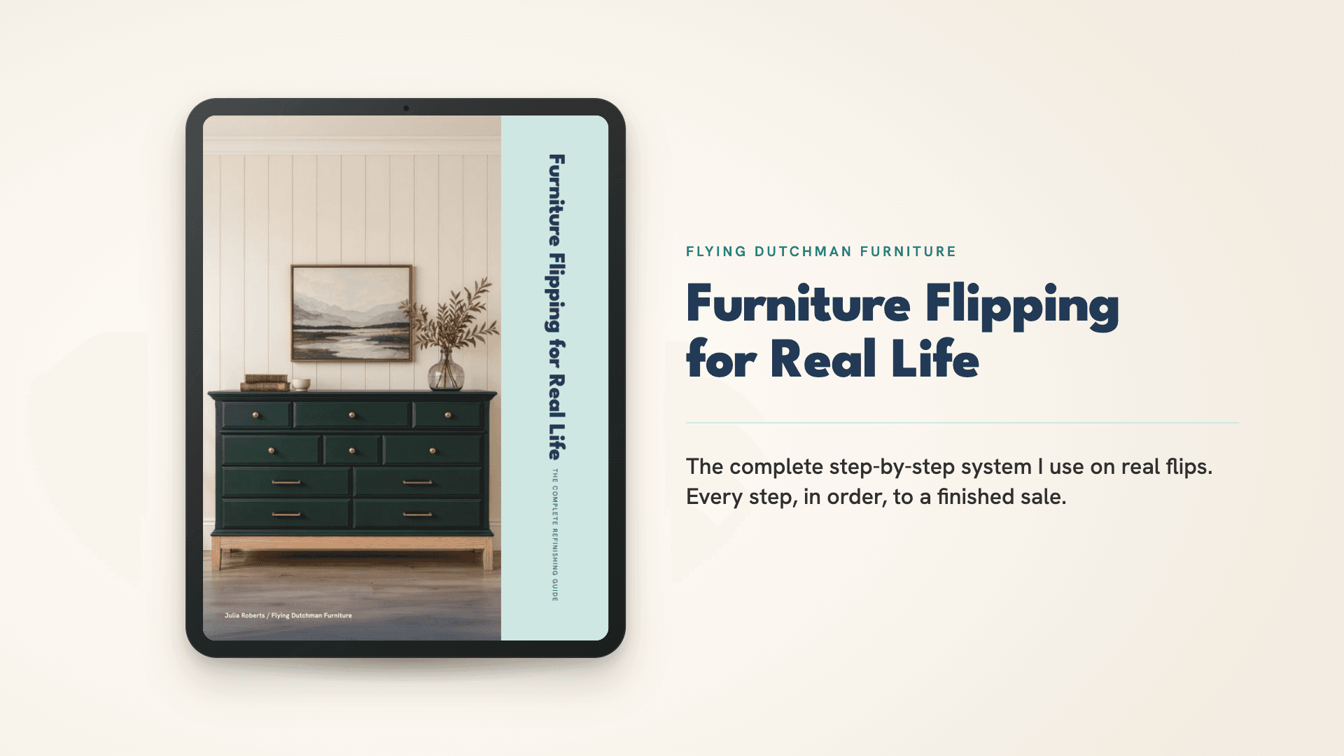 Furniture Flipping for Real Life