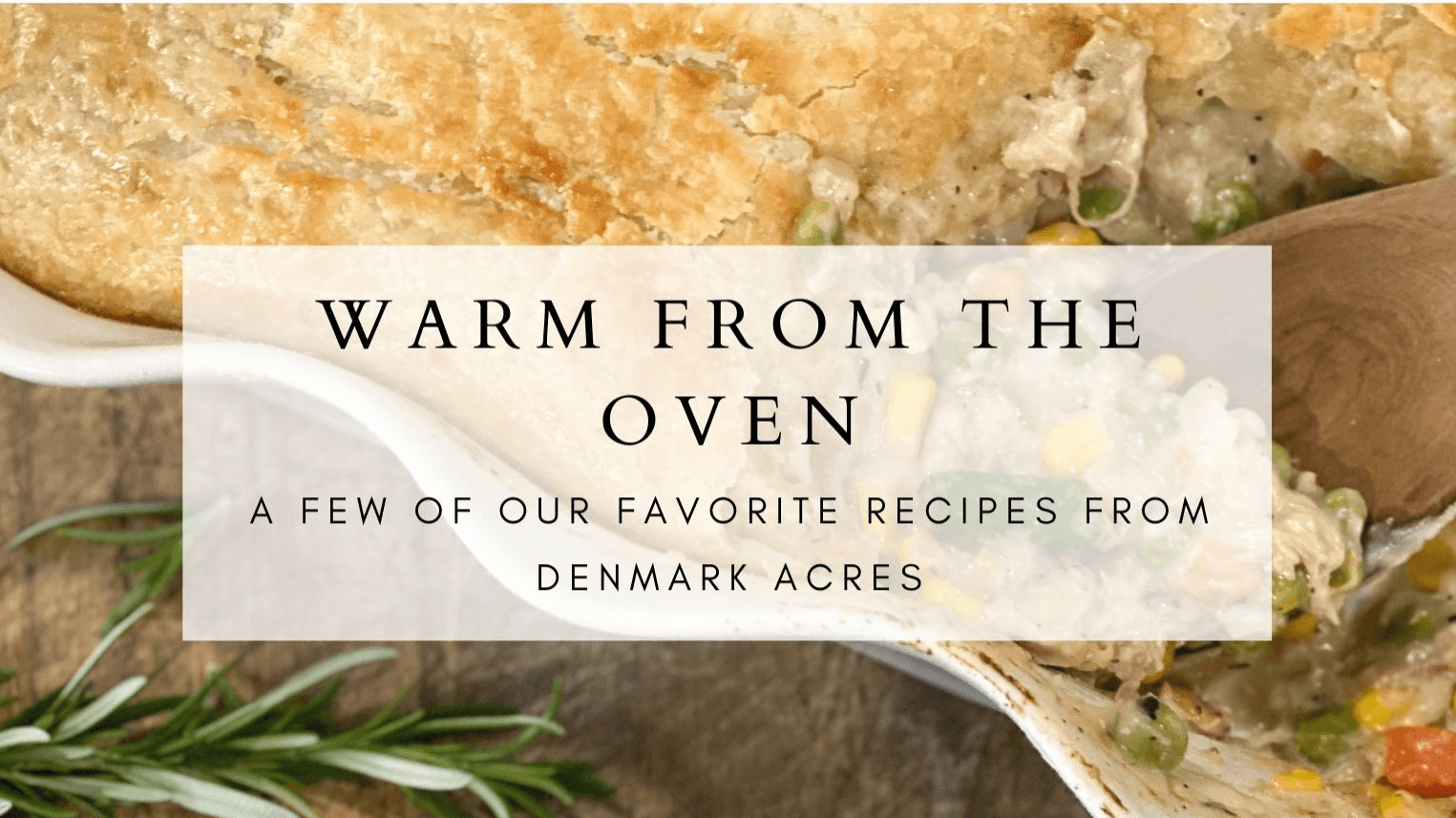 Warm From the Oven Mini E-cookbook