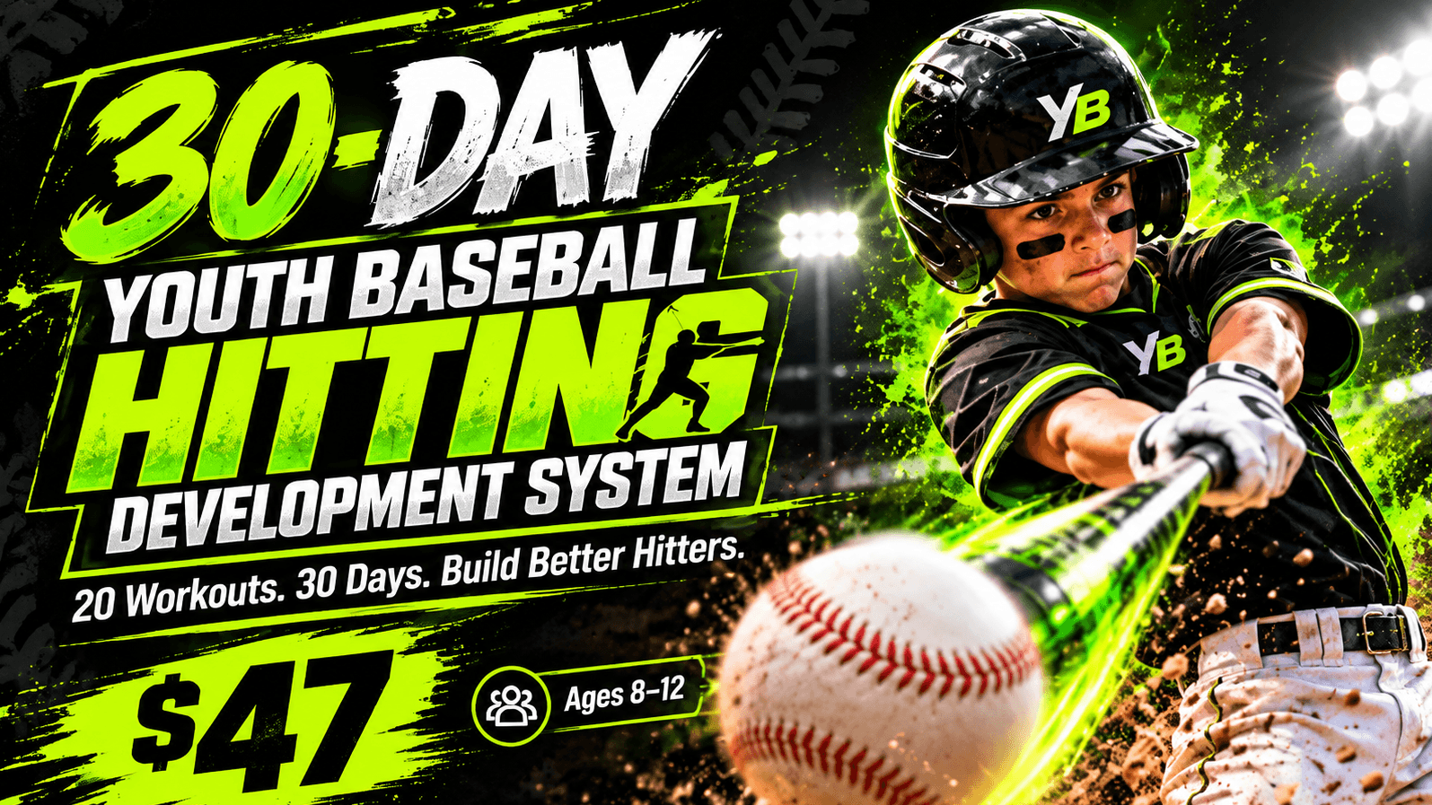 30-Day Youth Baseball Hitting Development System