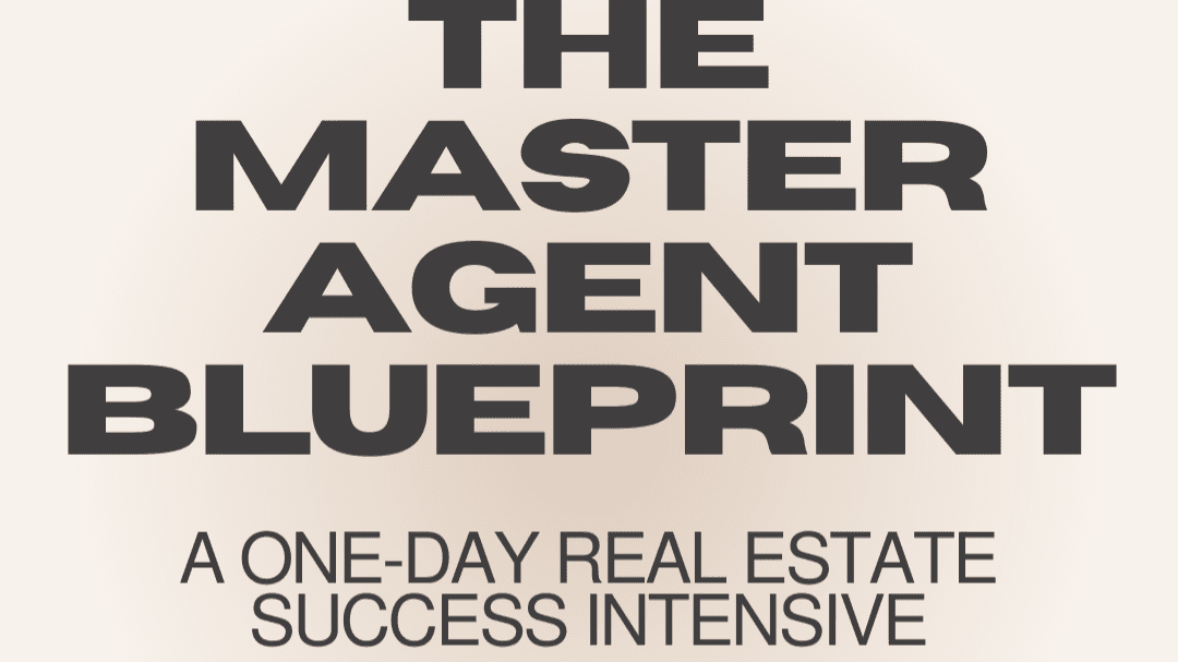 Group Workshop + Master Agent Workbook (In-Person)