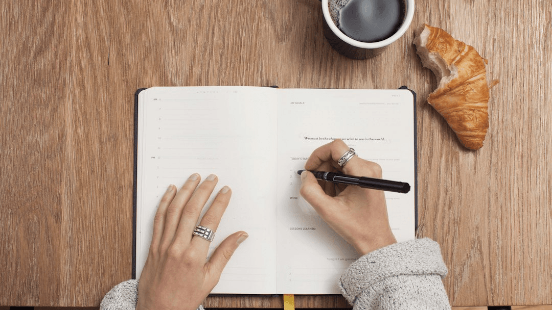 A printable planner for blocking the five days you
