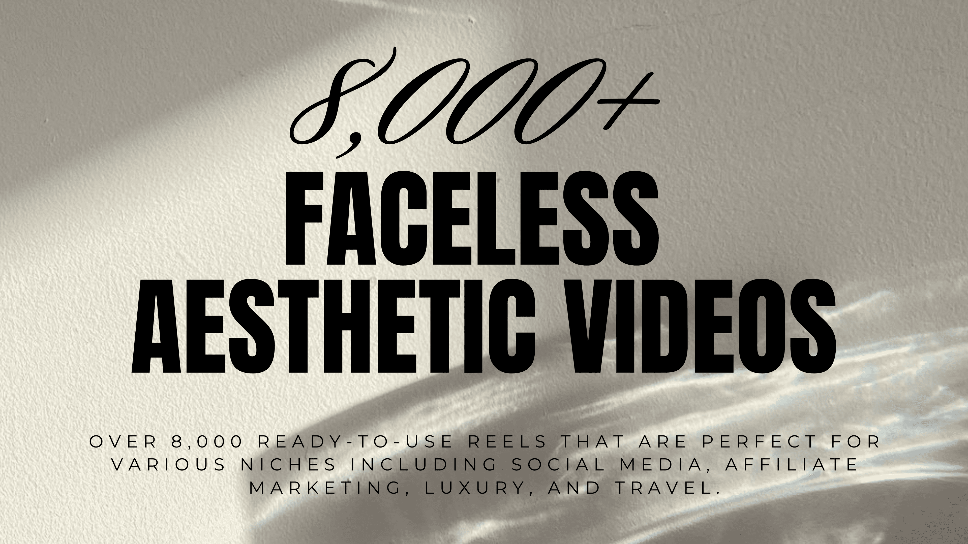 8,000 Faceless Videos