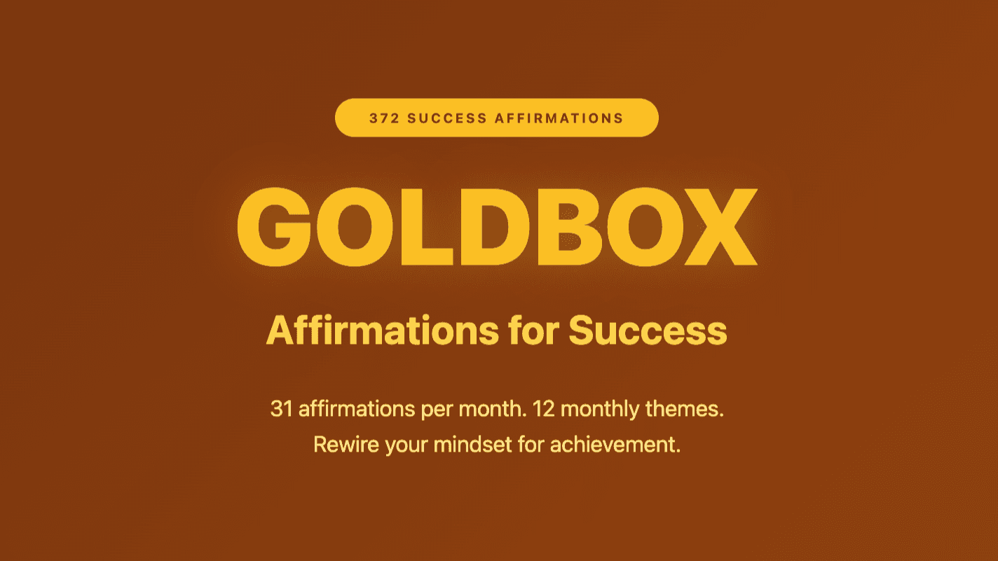 GoldBox Affirmations: Success
