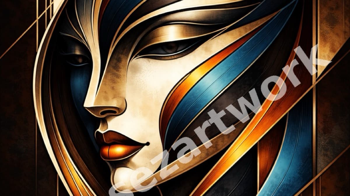 Modern Abstract Woman Art – Digital Download