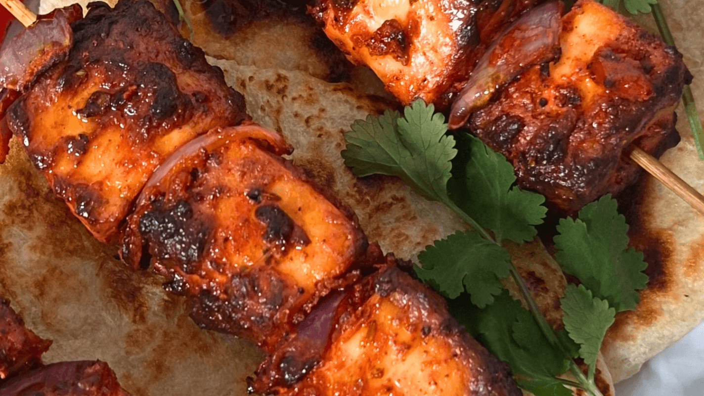 Tandoori Paneer Tikka Skewers