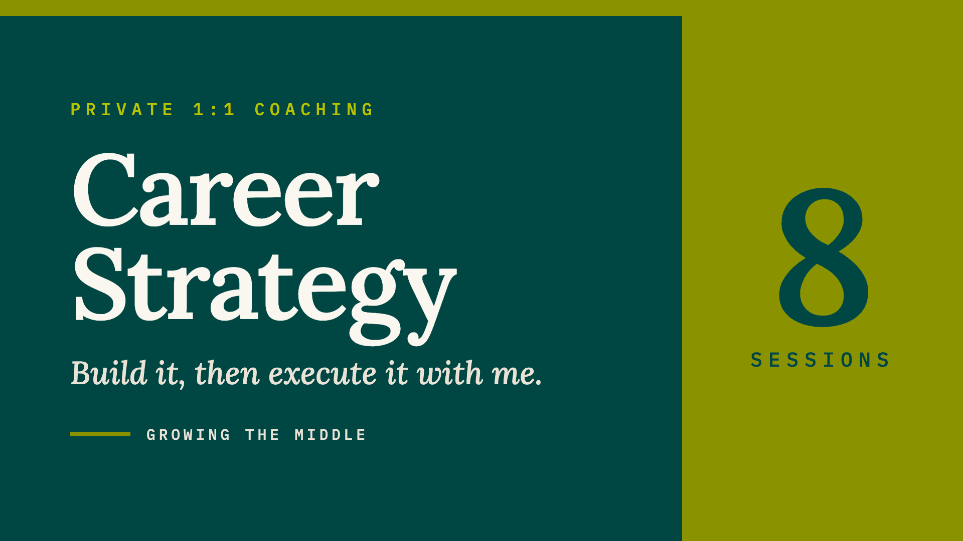 Career Strategy [8 Sessions]