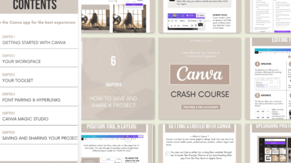 Canva for Beginners (Ebook + Video tutorials) 