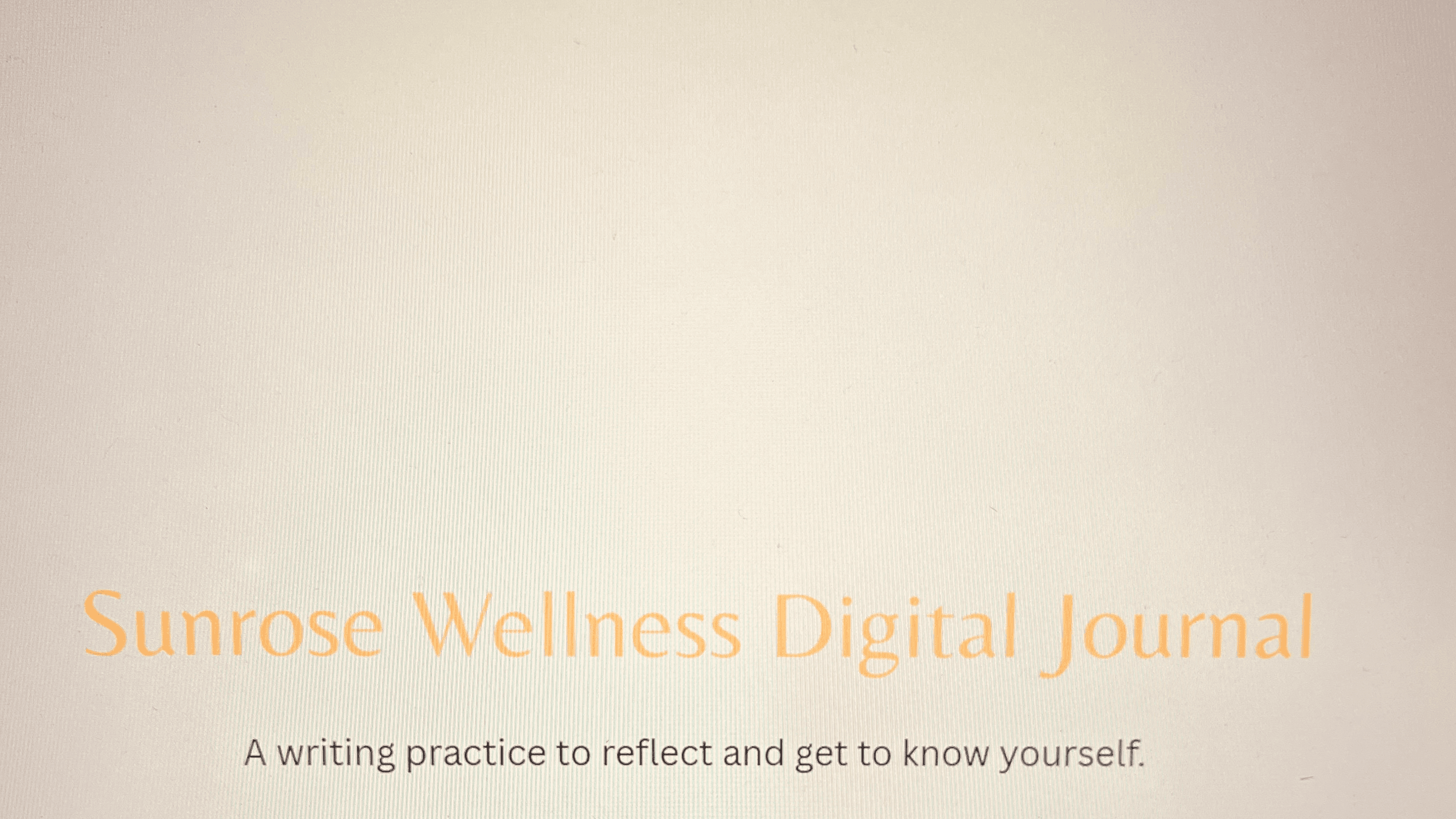Sunrose Digital Journal - Free!