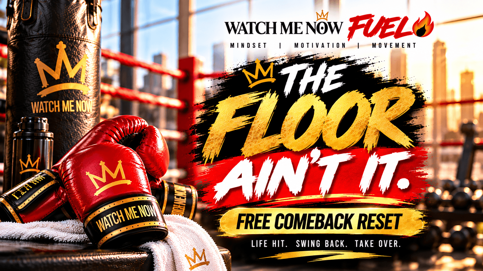 THE FLOOR AIN’T IT. 🥊🔥 | FREE 60-Second Comeback