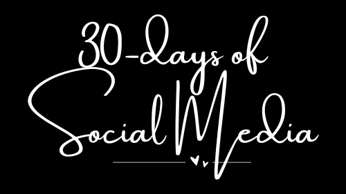 30-Days of Social Media | Content Planner
