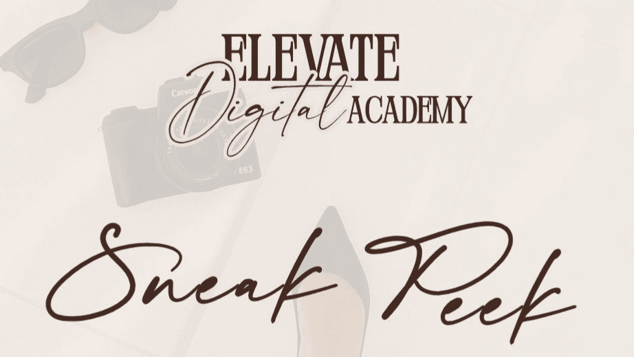 Elevate Digital Academy Preview