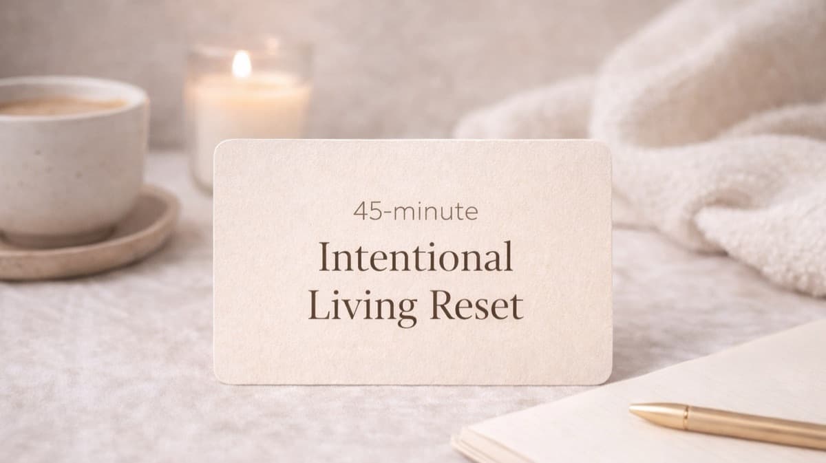 45-Minute Intentional Living Reset