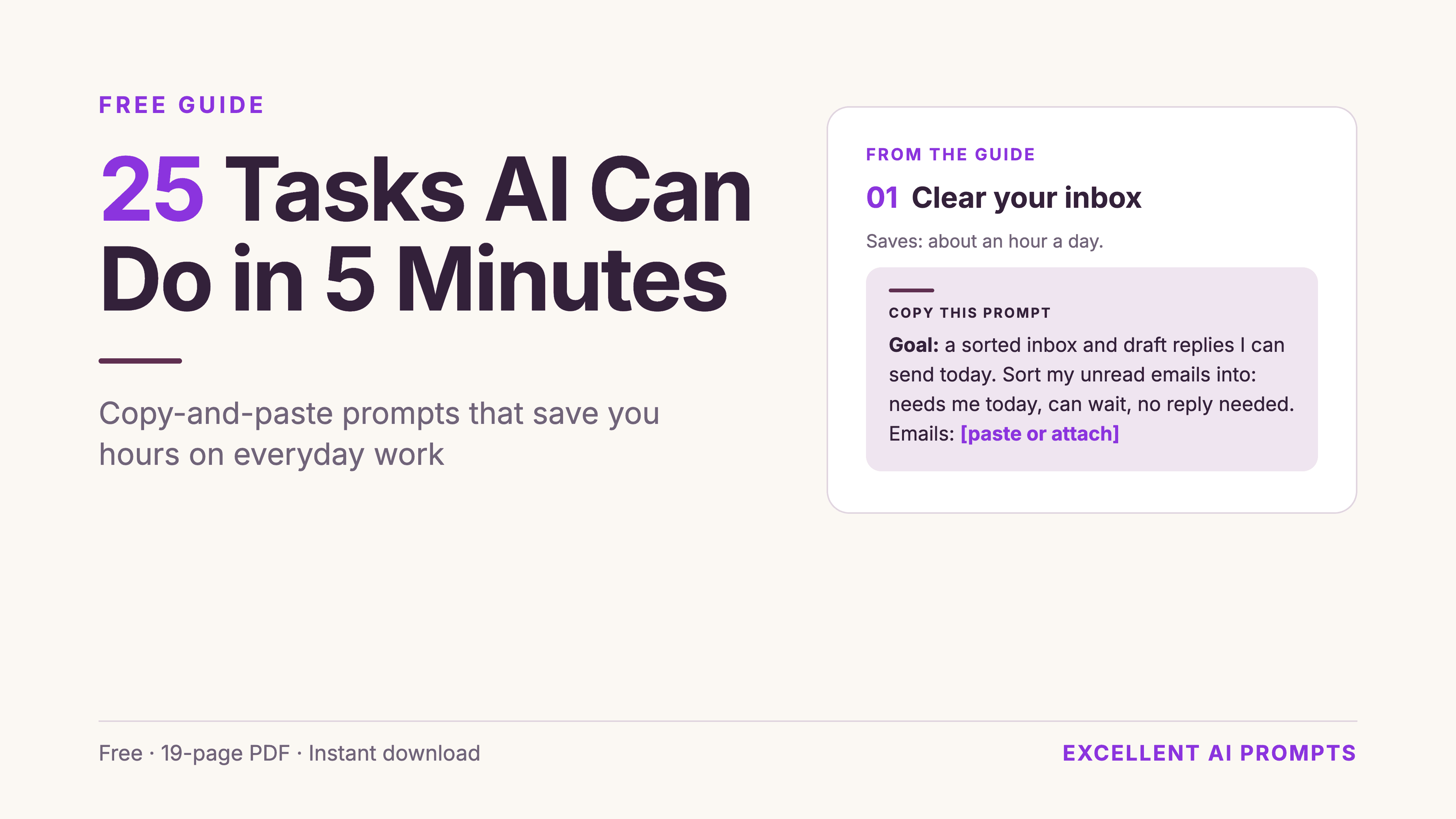 25 Tasks AI Can DO in 5 Minutes