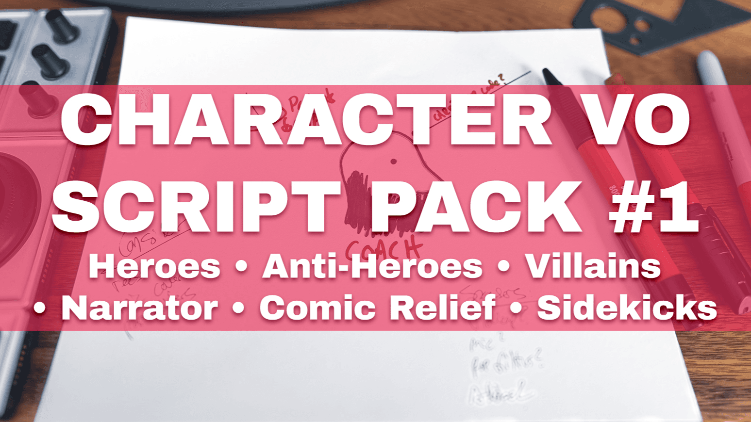 Practice VO Scripts - Character Variety Pack #1 