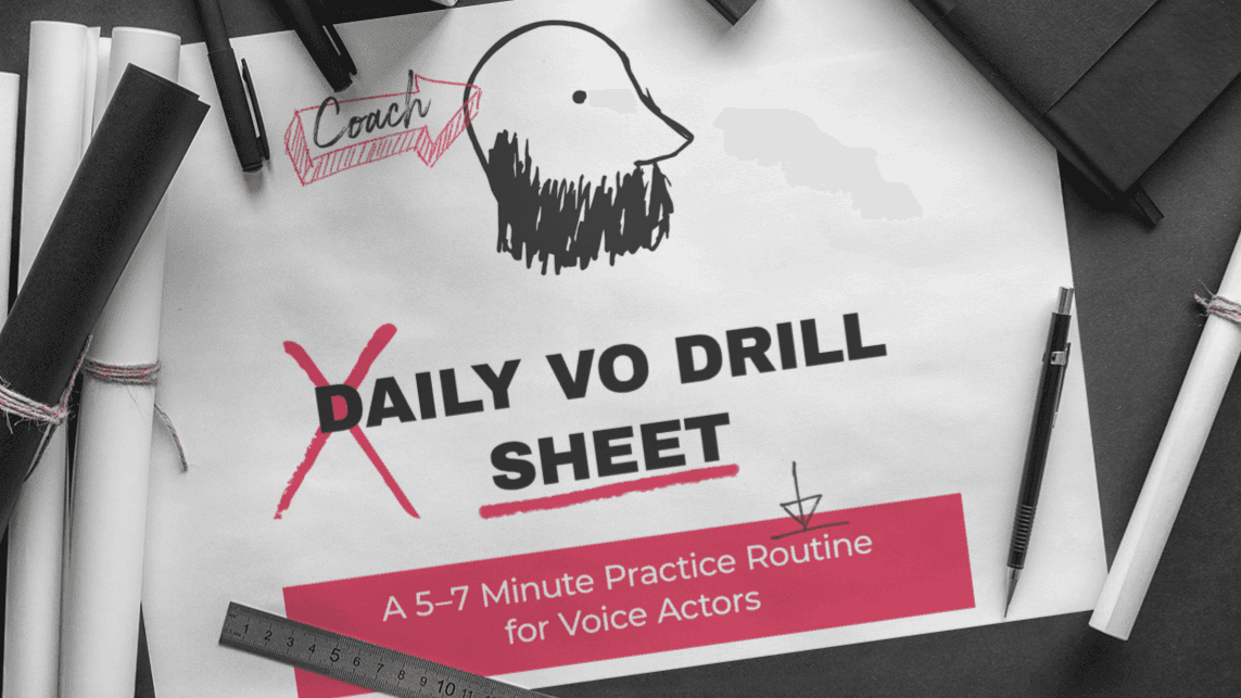 Daily VO Drill Sheet (FREE!)