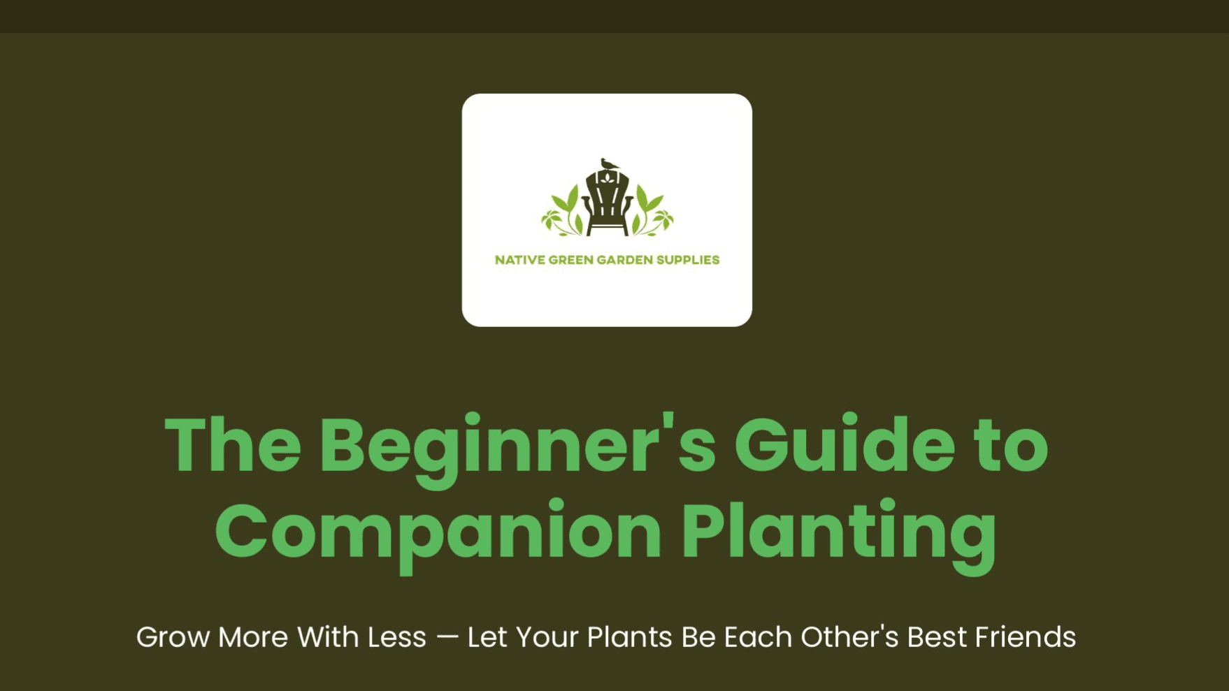 The Beginner's Guide to Companion Gardening
