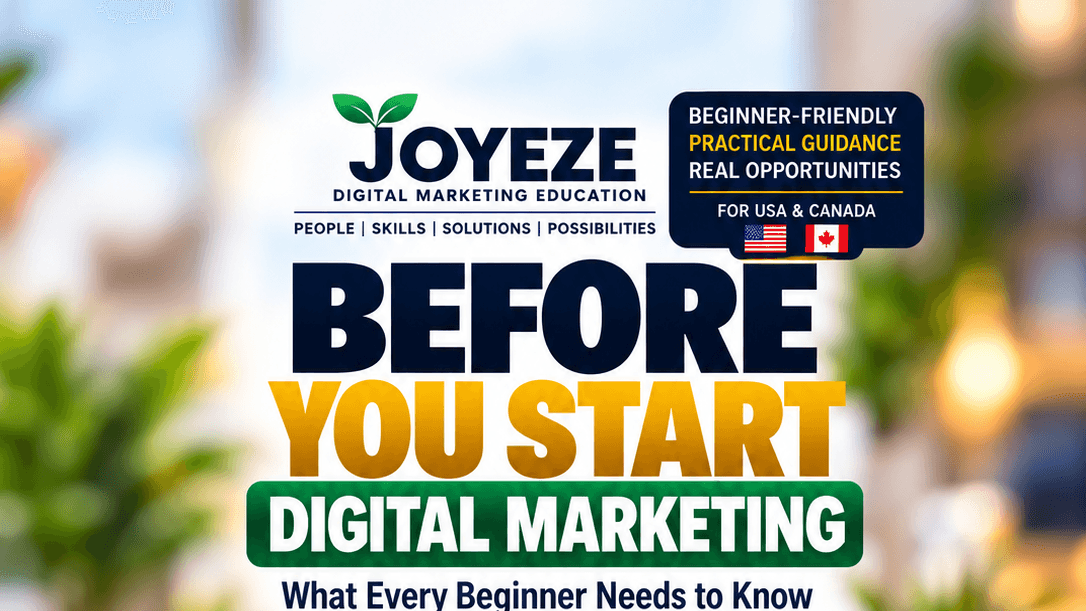 Before You Start Digital Marketing