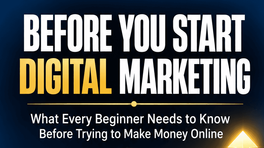 BEFORE YOU START DIGITAL MARKETING